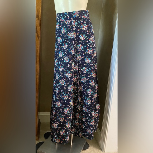 Vintage ELKONT Maxi Flare Skirt Floral High Rise 38 Europe size - Picture 12 of 12